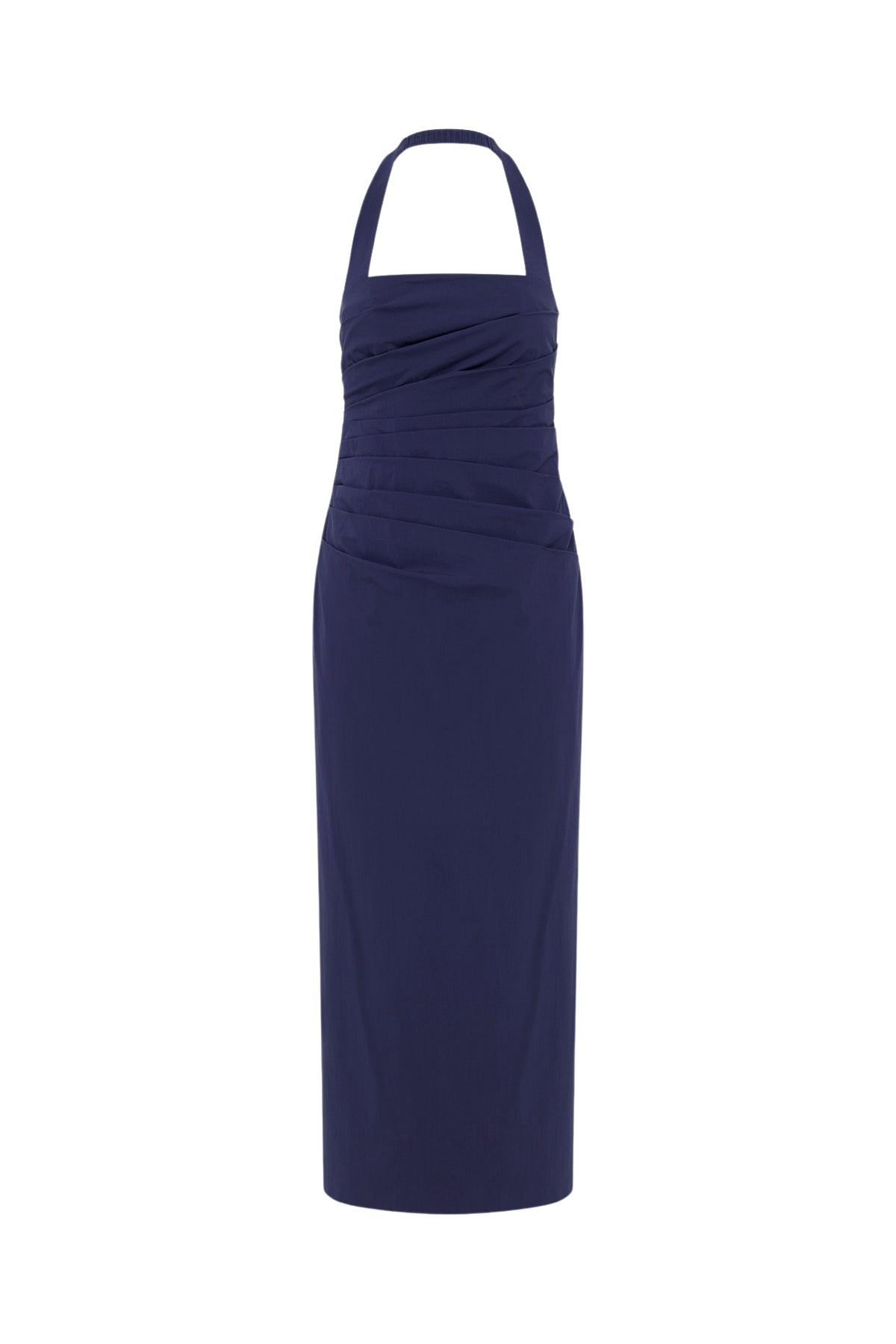 Shona Joy Campbell Draped Halter Midi Dress