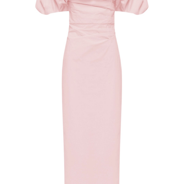 Shona Joy Campbell Off Shoulder Bubble Maxi Dress