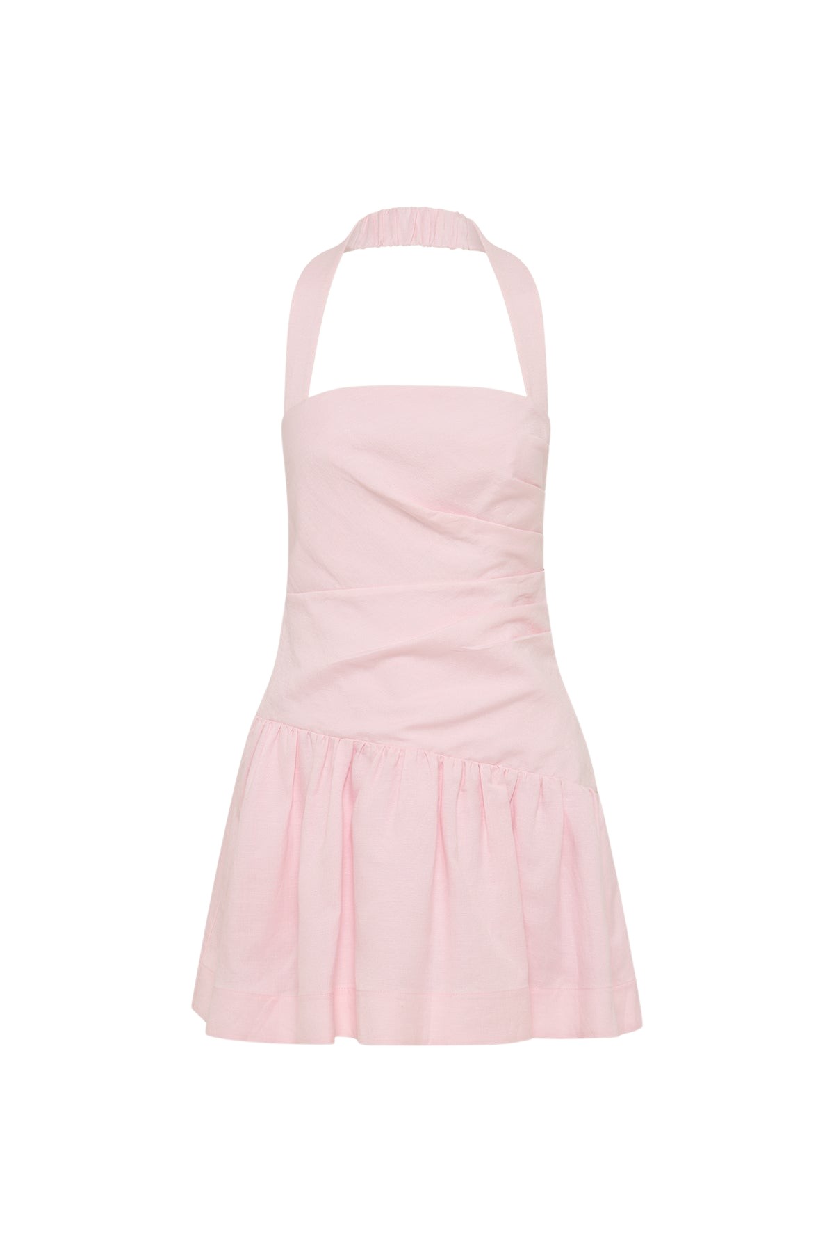 Shona Joy Gigi Halter Draped Mini Dress