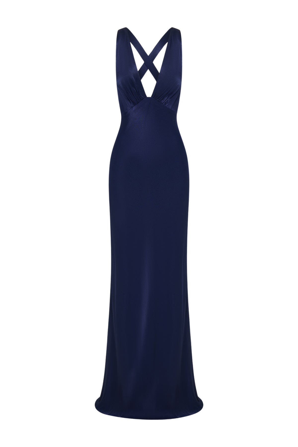 Shona Joy La Lune Plunged Cross Back Maxi Dress