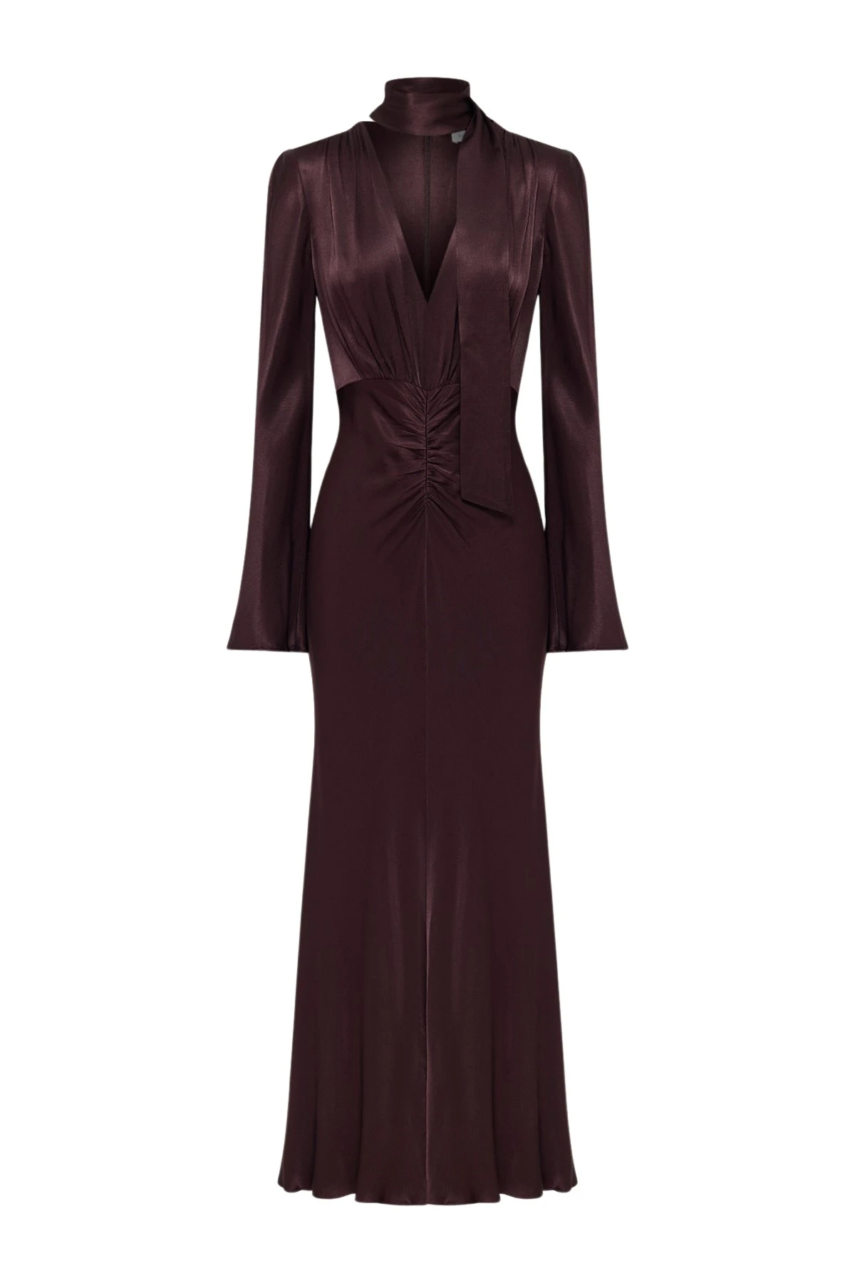 Shona-Joy-La-Lune-Plunged-Long-Sleeve-Maxi-Dress-2025-coveti70411_nobg Shona Joy Brown Dresses luxury Clothing from Luxury Handbags Marketplace
