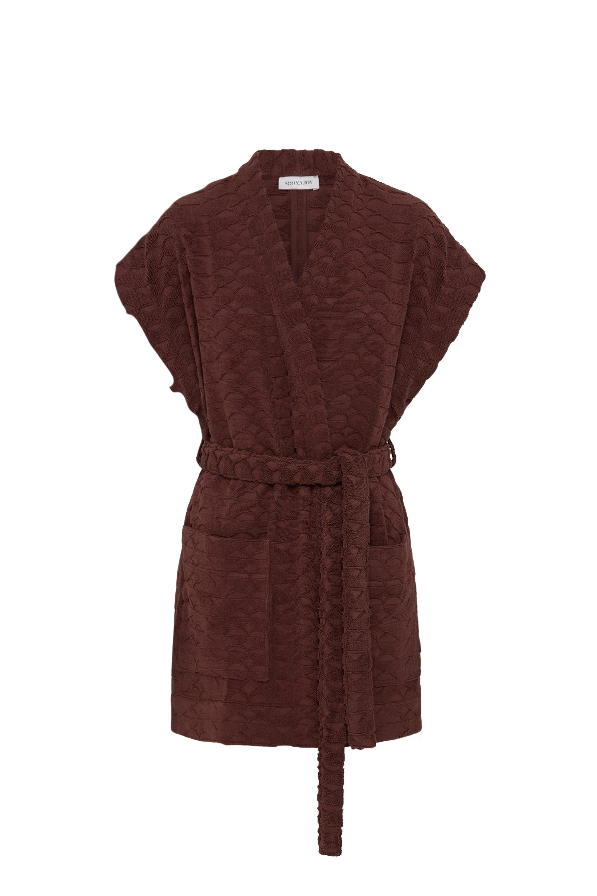 Shona-Joy-Pauline-Sleeveless-Robe-2025-coveti78745_nobg Shona Joy Brown Robes luxury Clothing from Luxury Handbags Marketplace