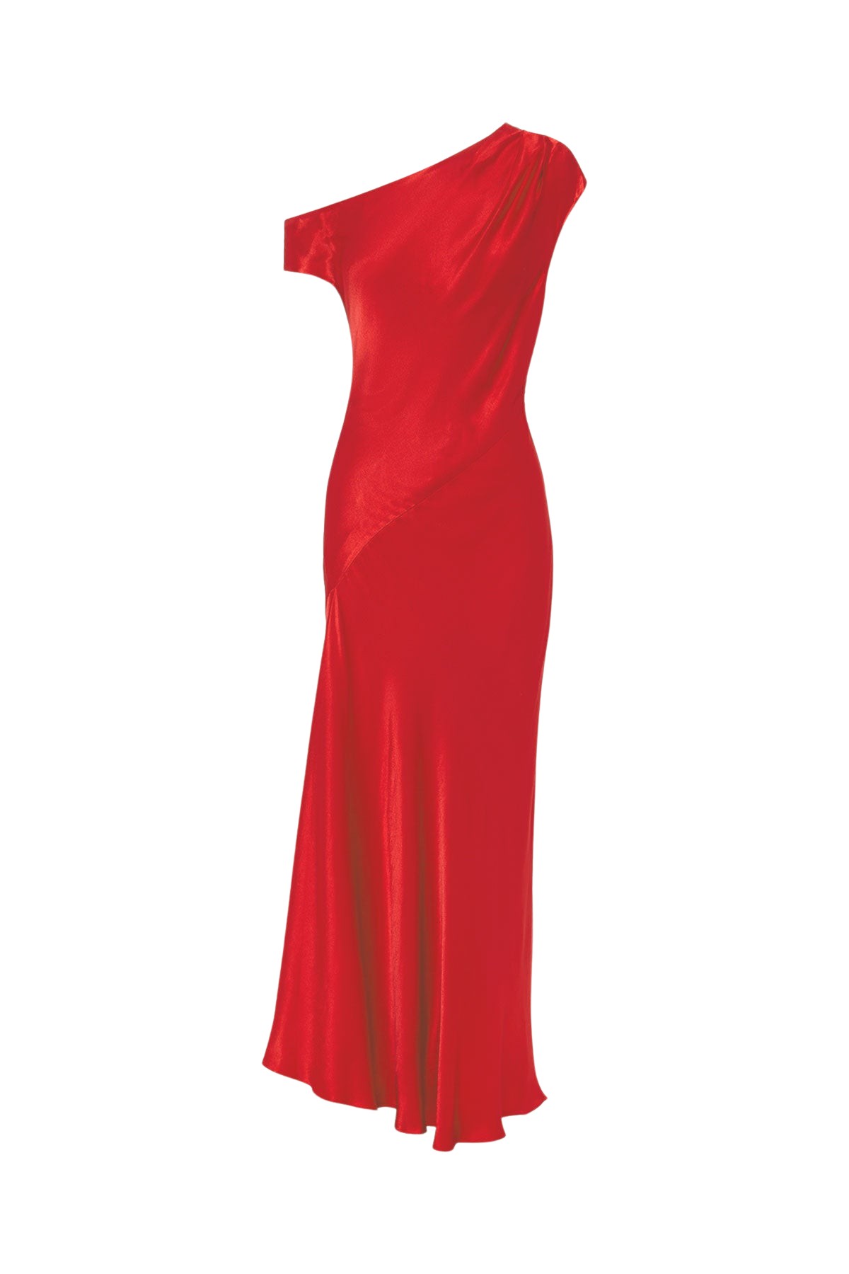 Shona Joy Tatum Asymmetrical Draped Maxi Dress