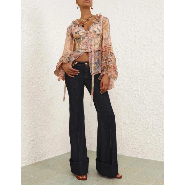 Elevate your elegance in this Zimmermann Tops   from the 2025 resort wear edit