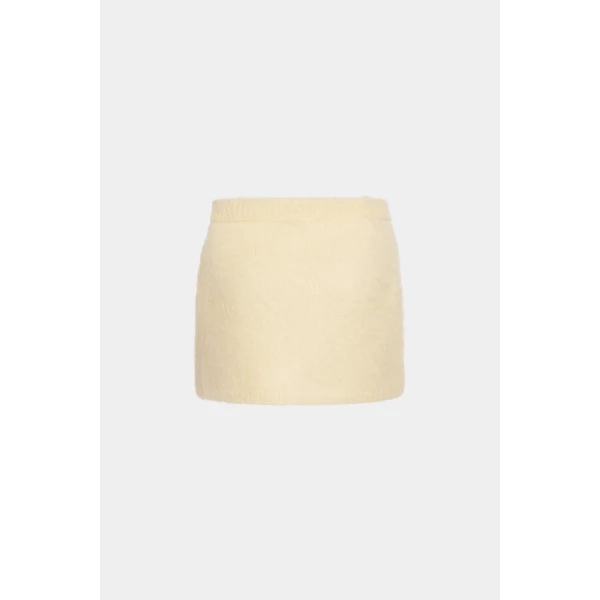 Carded Mohair Mini Skirt
