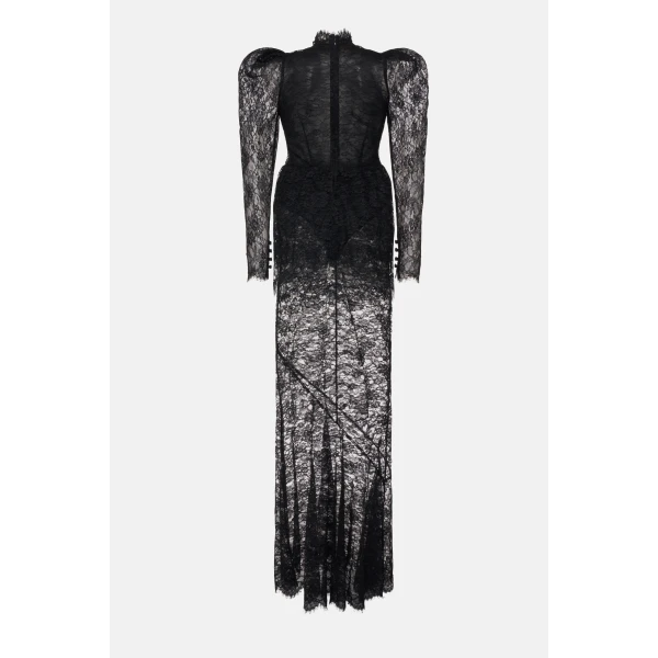 Lace Dress With Peplum
