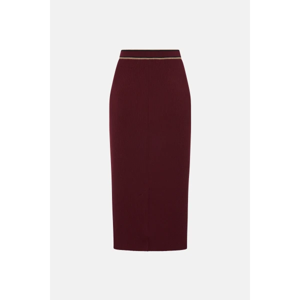 Merino Wool Midi Skirt