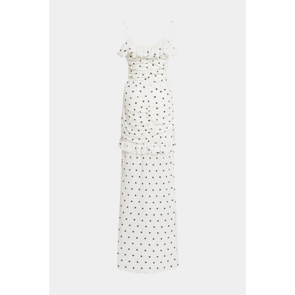 Polka Dot Dress With Split