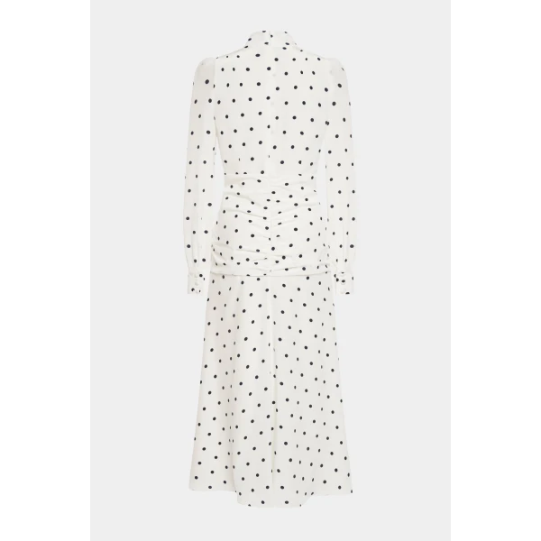 Polka Dot High Neck Dress
