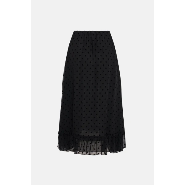 Polka Dot Skirt With Bow