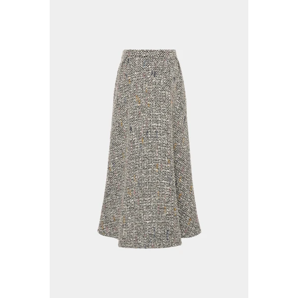 Sequin Tweed Long Skirt