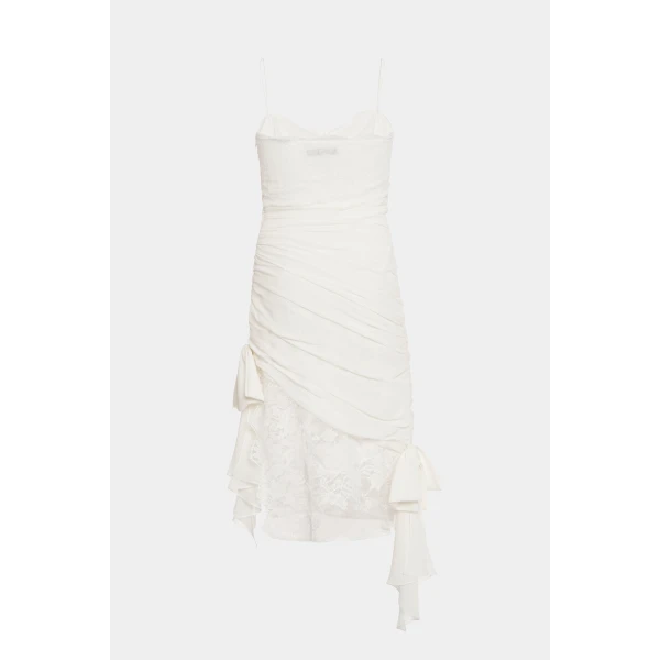 Silk And Lace Mini Dress
