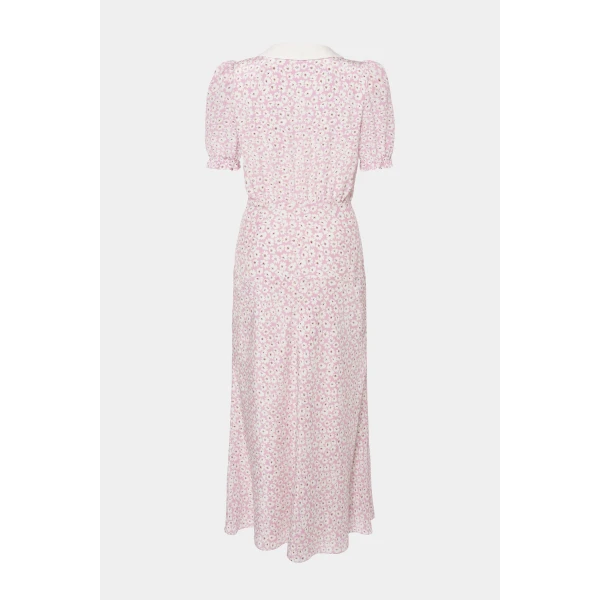Small Flower Dress With Collar