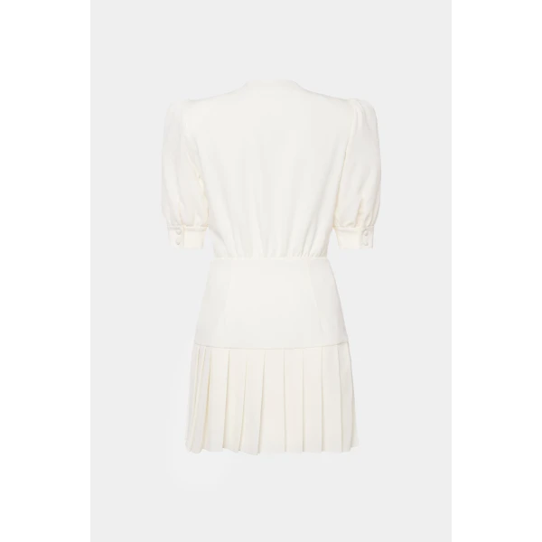 Wool Crepe Mini Dress