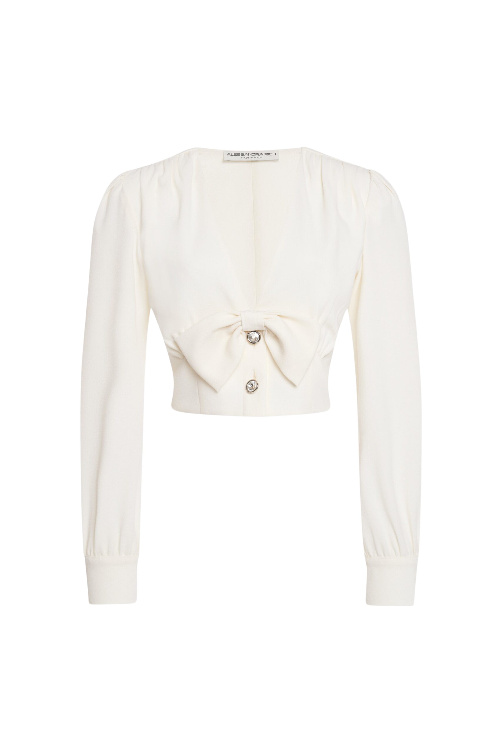 Alessandra Rich Wool Crepe Top