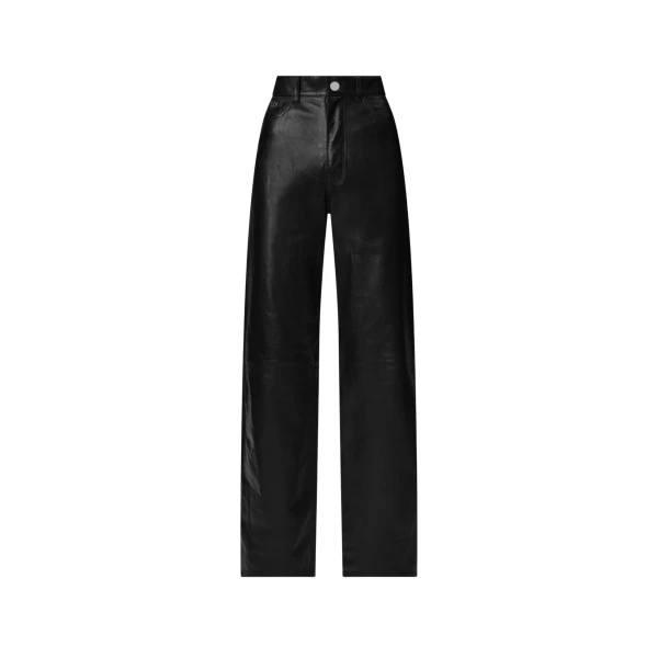 Amiri Women’s Leather Wide Straight