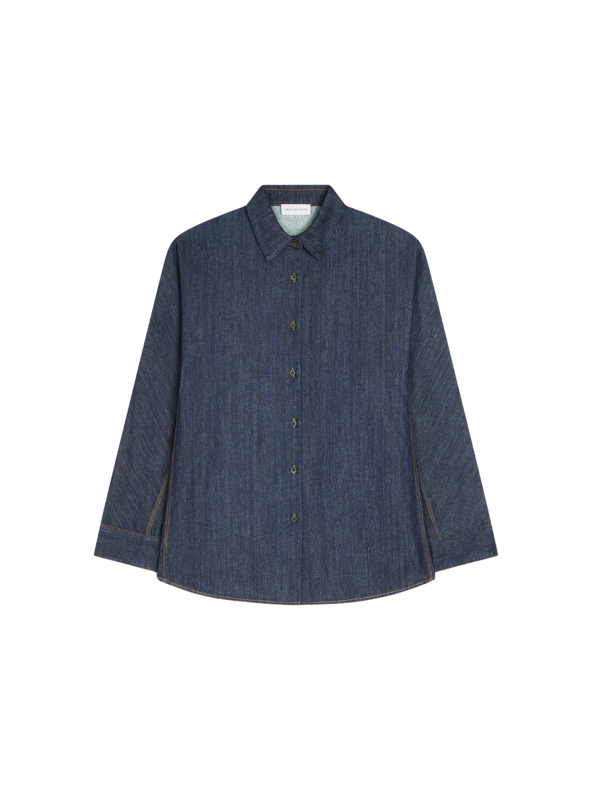 Dries Van Noten Denim cocoon shirt