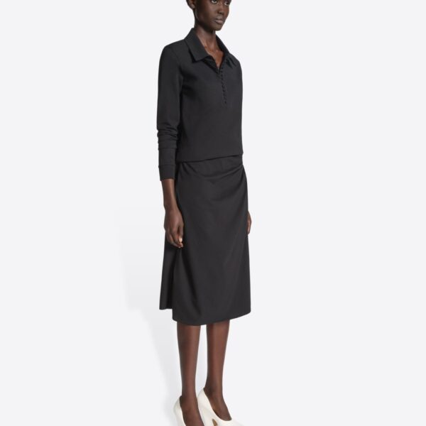 Dries Van Noten Draped jersey skirt, view 2