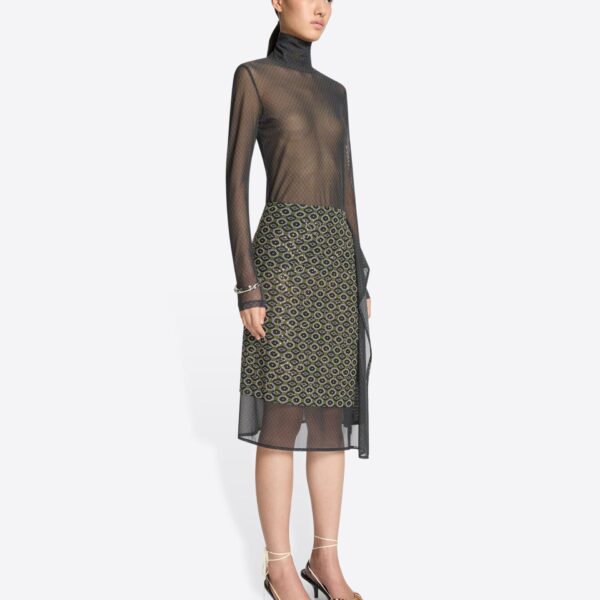 Dries Van Noten Embellished jersey skirt, view 2