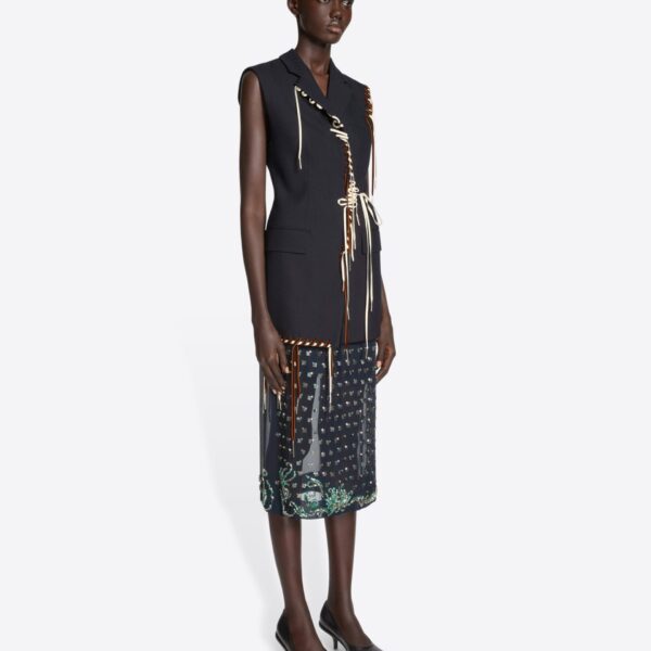 Dries Van Noten Embellished sleeveless blazer, view 2