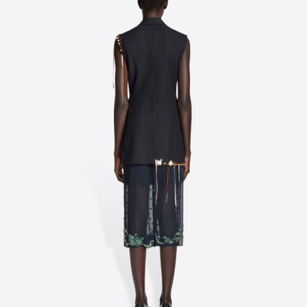 Dries Van Noten Embellished sleeveless blazer, view 3