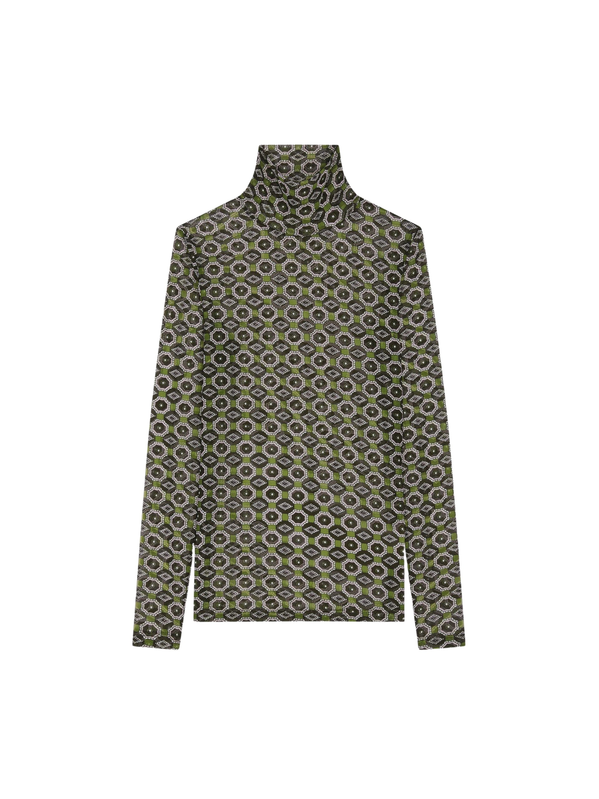 Dries Van Noten Embellished turtleneck tee Top