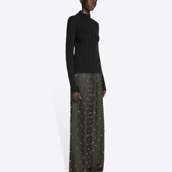 Dries Van Noten Embellished wide leg pants, view 2