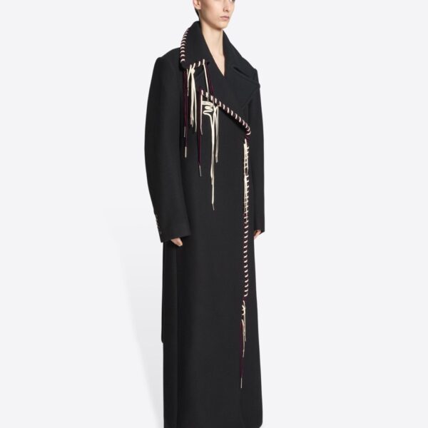 Dries Van Noten Embellished wool coat, view 2