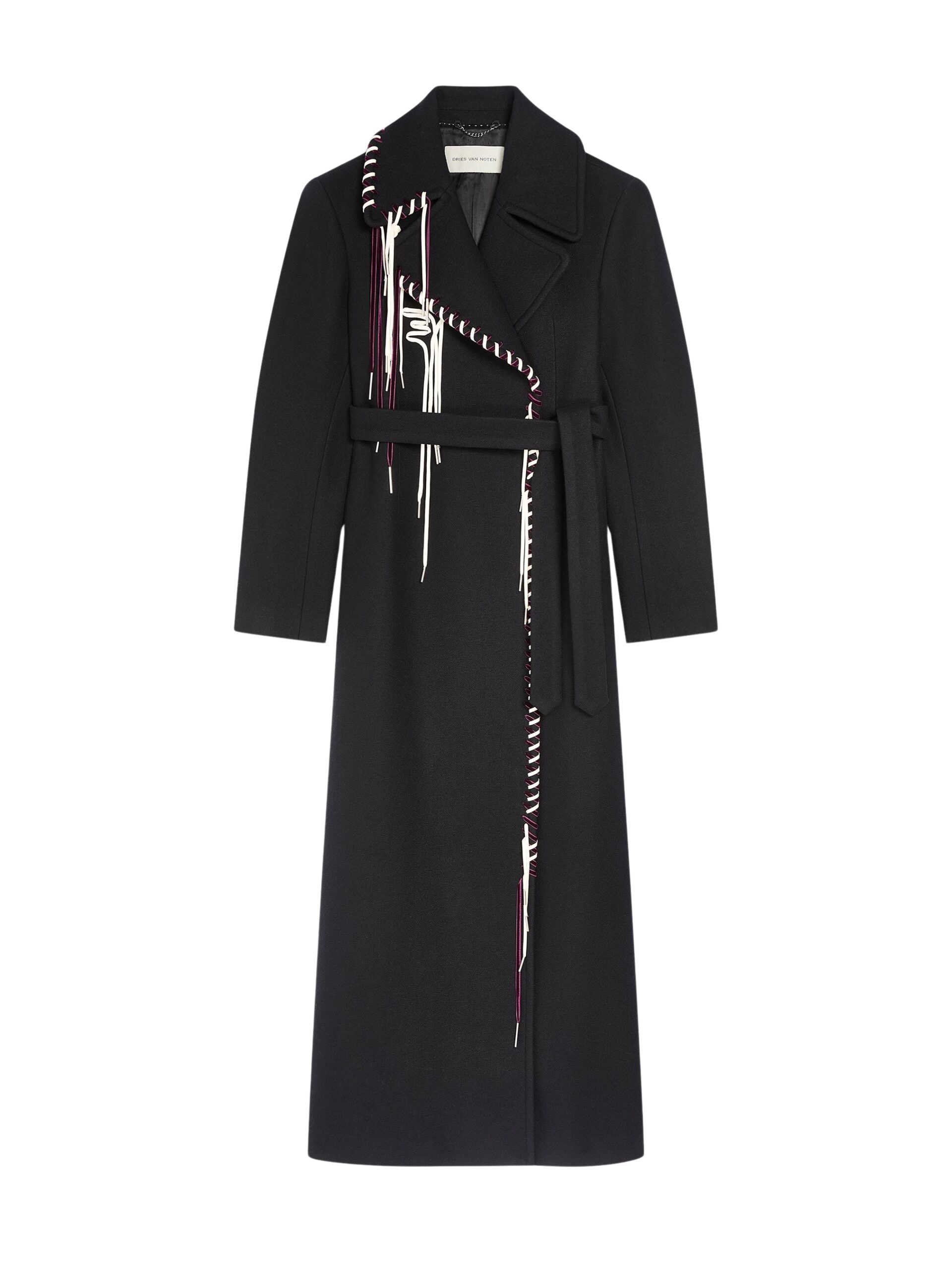 Dries Van Noten Embellished wool coat