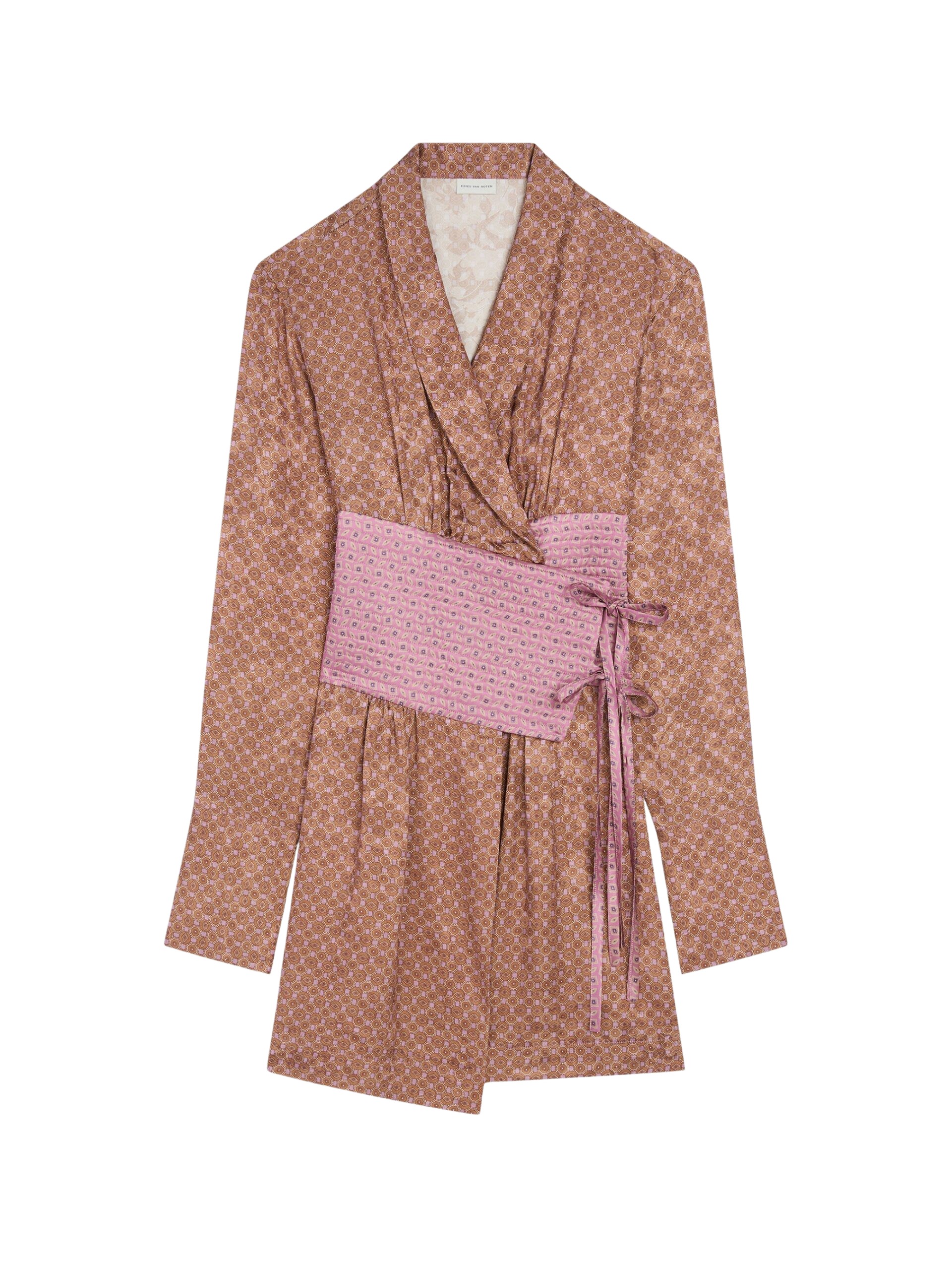 Dries Van Noten Jacquard robe top