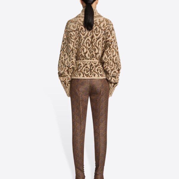 Dries Van Noten Jacquard wrap sweater, view 3
