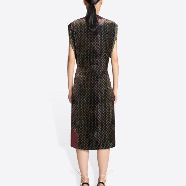Dries Van Noten Layered velvet dress, view 3