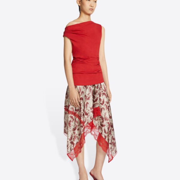 Dries Van Noten Off-shoulder jersey top, view 2