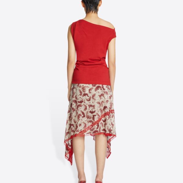 Dries Van Noten Off-shoulder jersey top, view 3