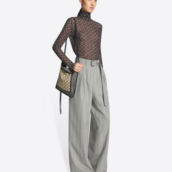 Dries Van Noten Printed turtleneck tee Top, view 2
