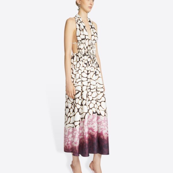 Dries Van Noten Silk halter dress, view 2