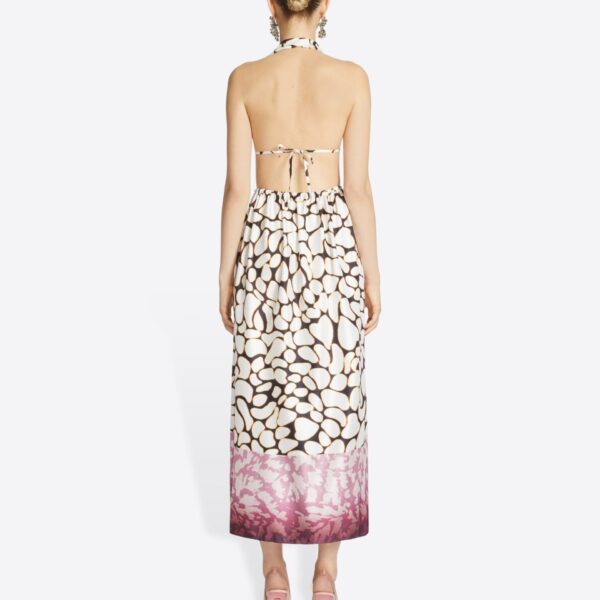 Dries Van Noten Silk halter dress, view 3