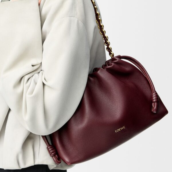 LOEWE Medium Flamenco Purse In Mellow Nappa Lambskin, view 2