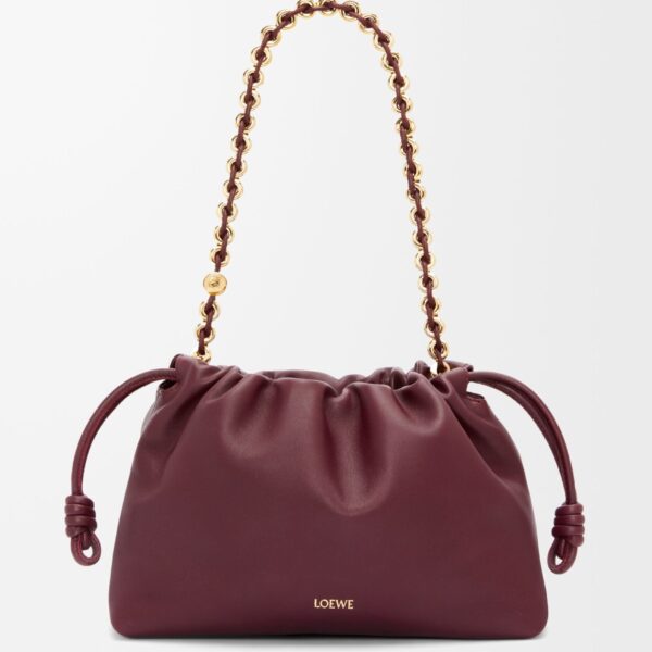 LOEWE Medium Flamenco Purse In Mellow Nappa Lambskin, view 3