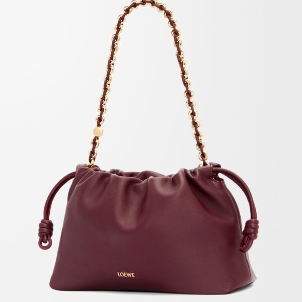 LOEWE Medium Flamenco Purse In Mellow Nappa Lambskin, view 4