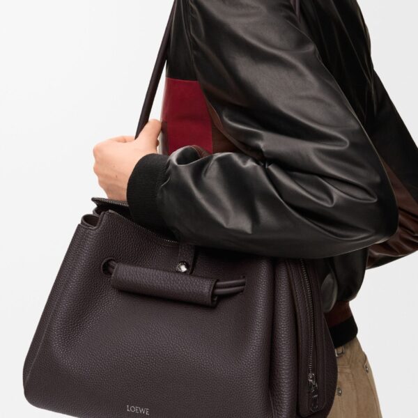LOEWE Medium Madrid Bag In Supple Grained Calfskin, view 2