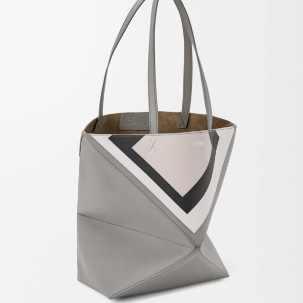LOEWE Medium Puzzle Fold Tote In Nappa Calfskin, view 3