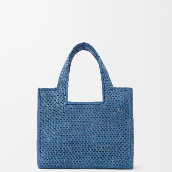LOEWE Small Loewe Font Tote In Raffia, view 3