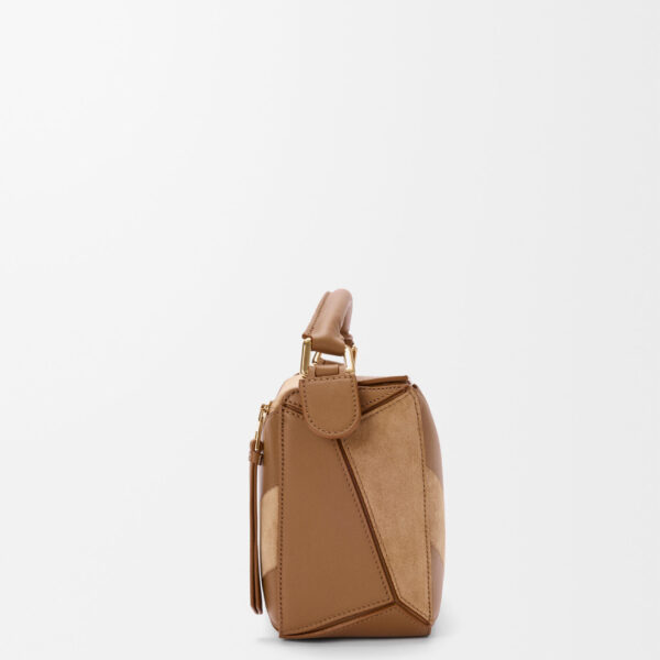 LOEWE Small Puzzle Bag In Classic Calfskin And Suede, view 4