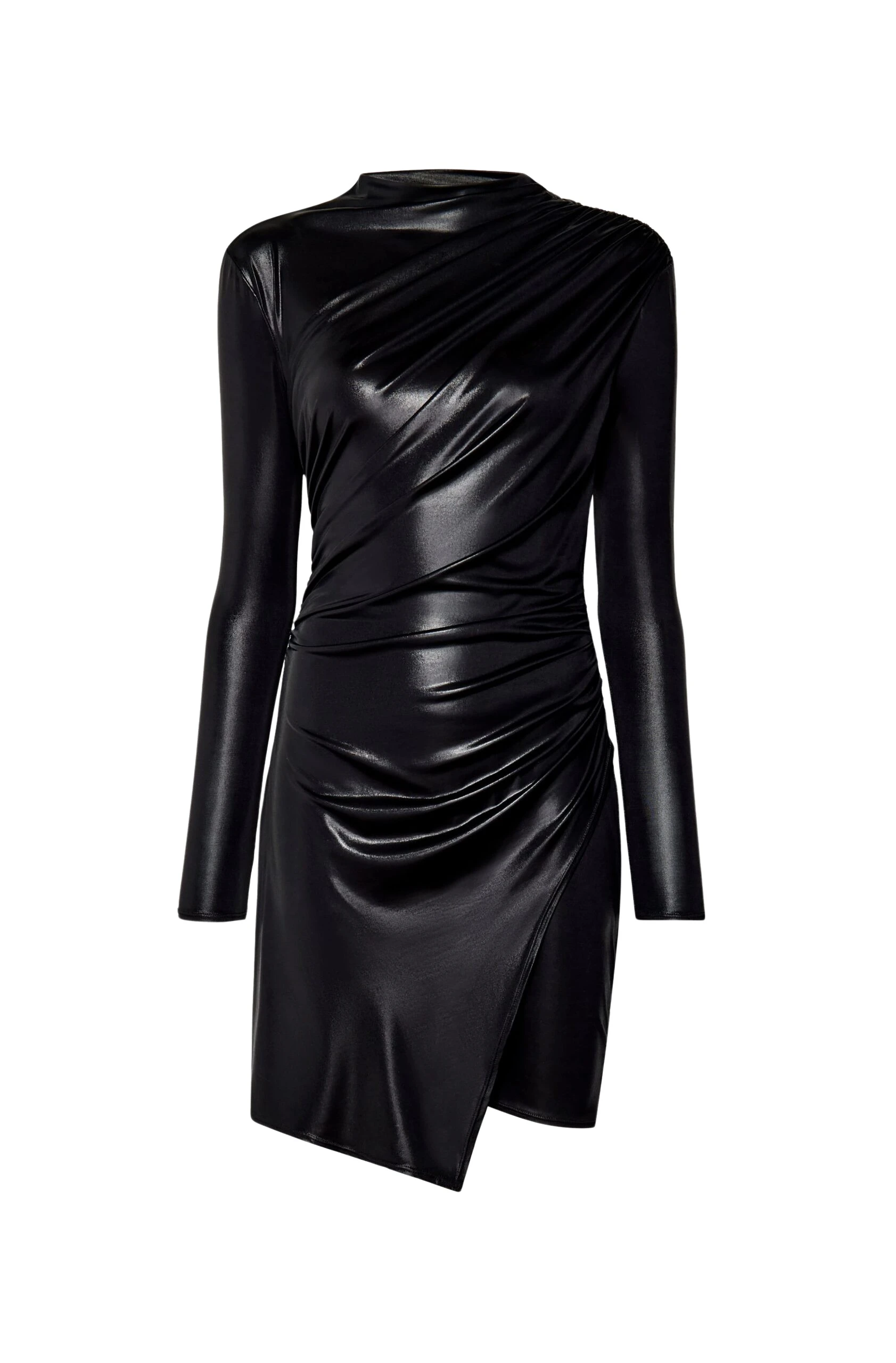Lapointe-Coated-Jersey-Draped-Mini-Dress-1-scaled90886_nobg Lapointe Coated Jersey Draped Mini Dress