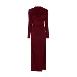 Lapointe Jersey Asymmetrical Shawl Draped Gown