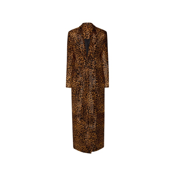 Lapointe Leopard Calf Hair Coat