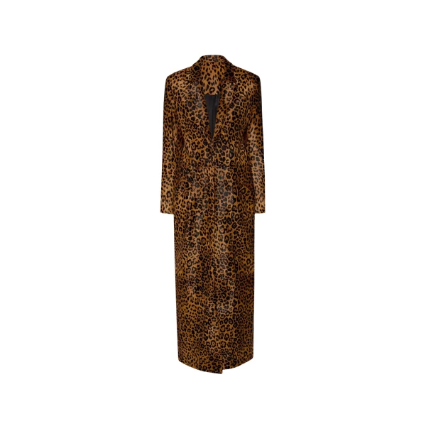 Lapointe Leopard Calf Hair Coat