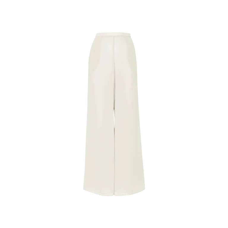 Lapointe Lightweight Georgette Wide Leg Pant With Pockets