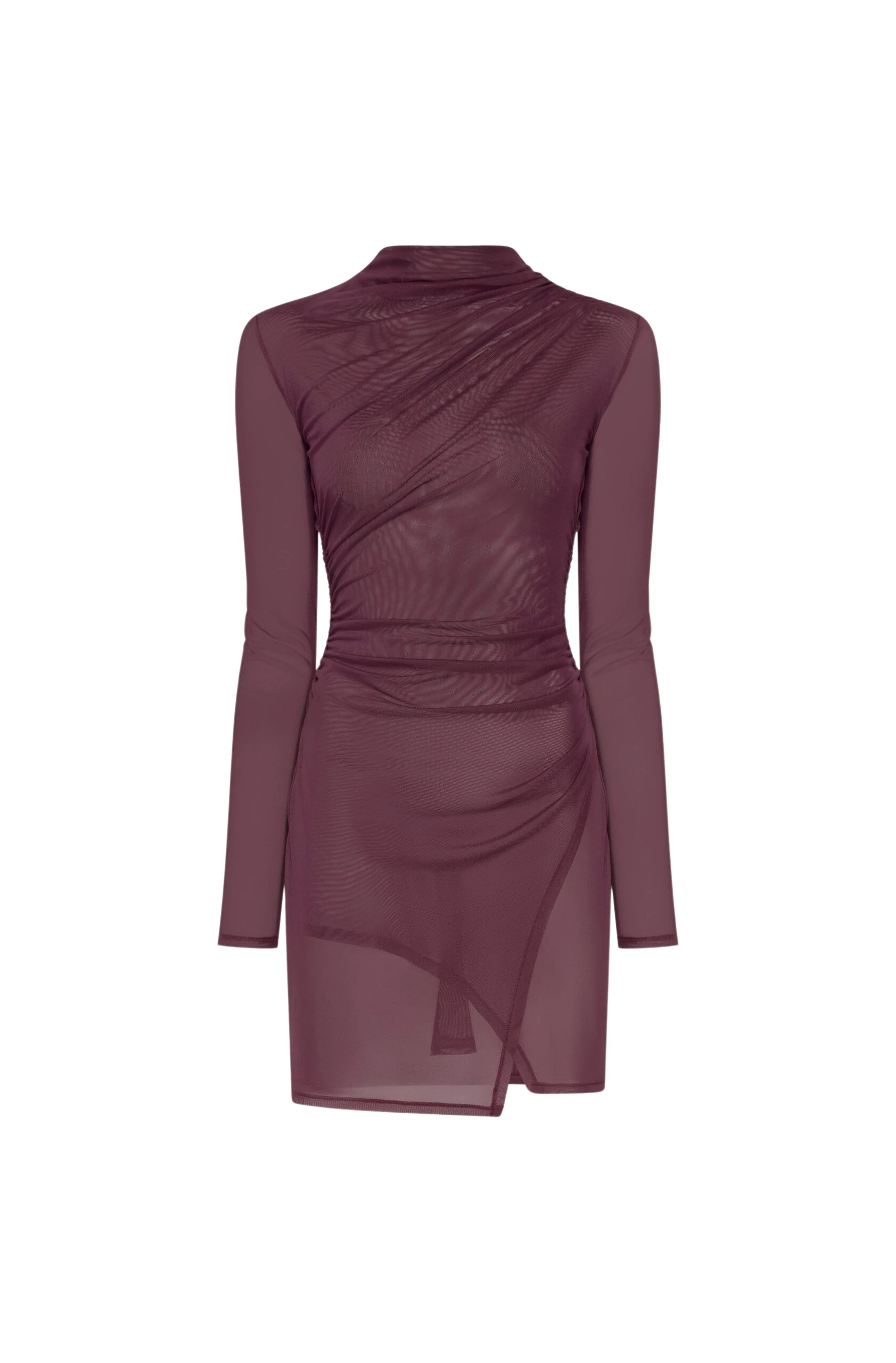 Lapointe-Mesh-Draped-Mini-Dress-scaled97058_nobg Lapointe Mesh Draped Mini Dress